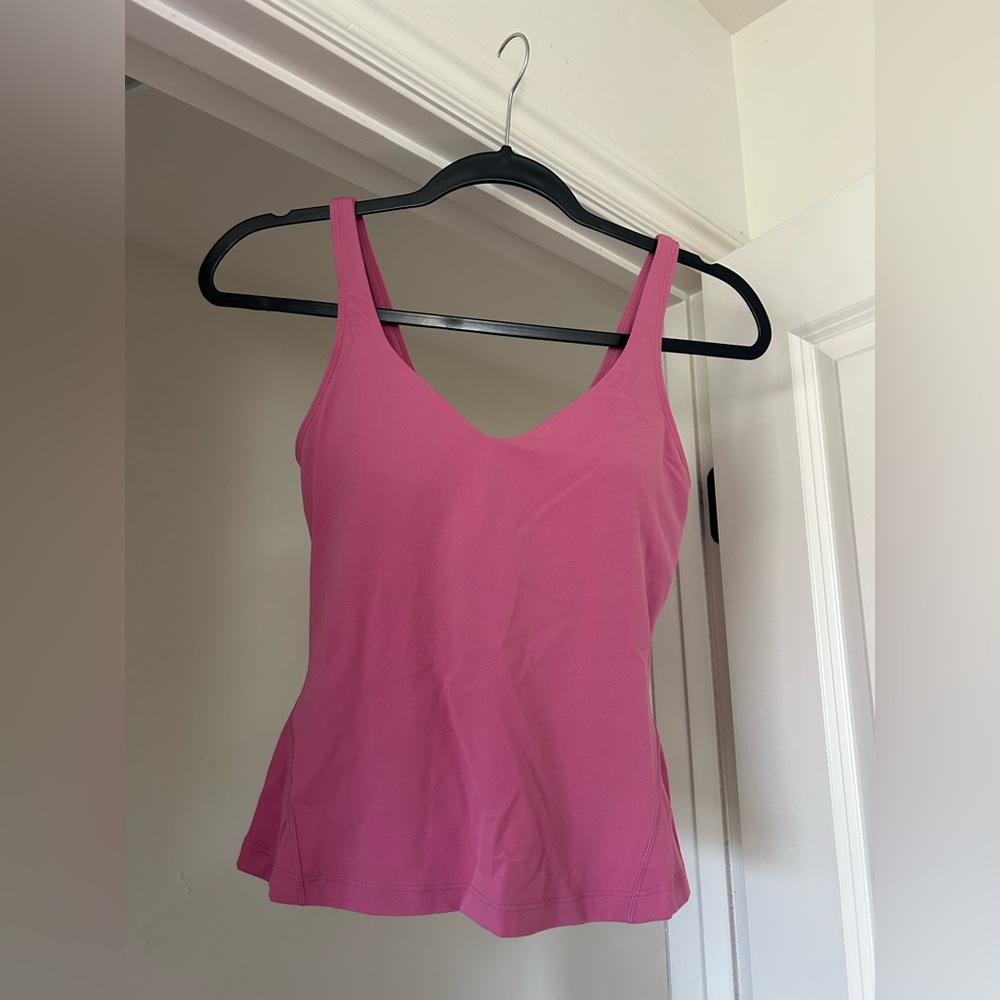 lululemon Align Waist-Length Tank Top size 6 pink blossom